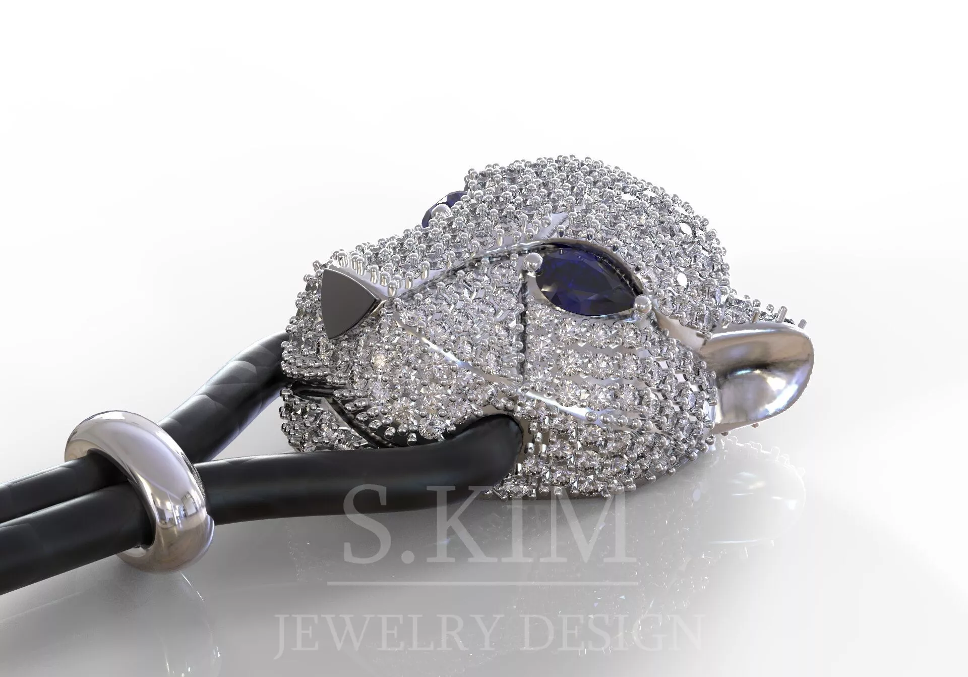 Cheetah pendant 3D print model