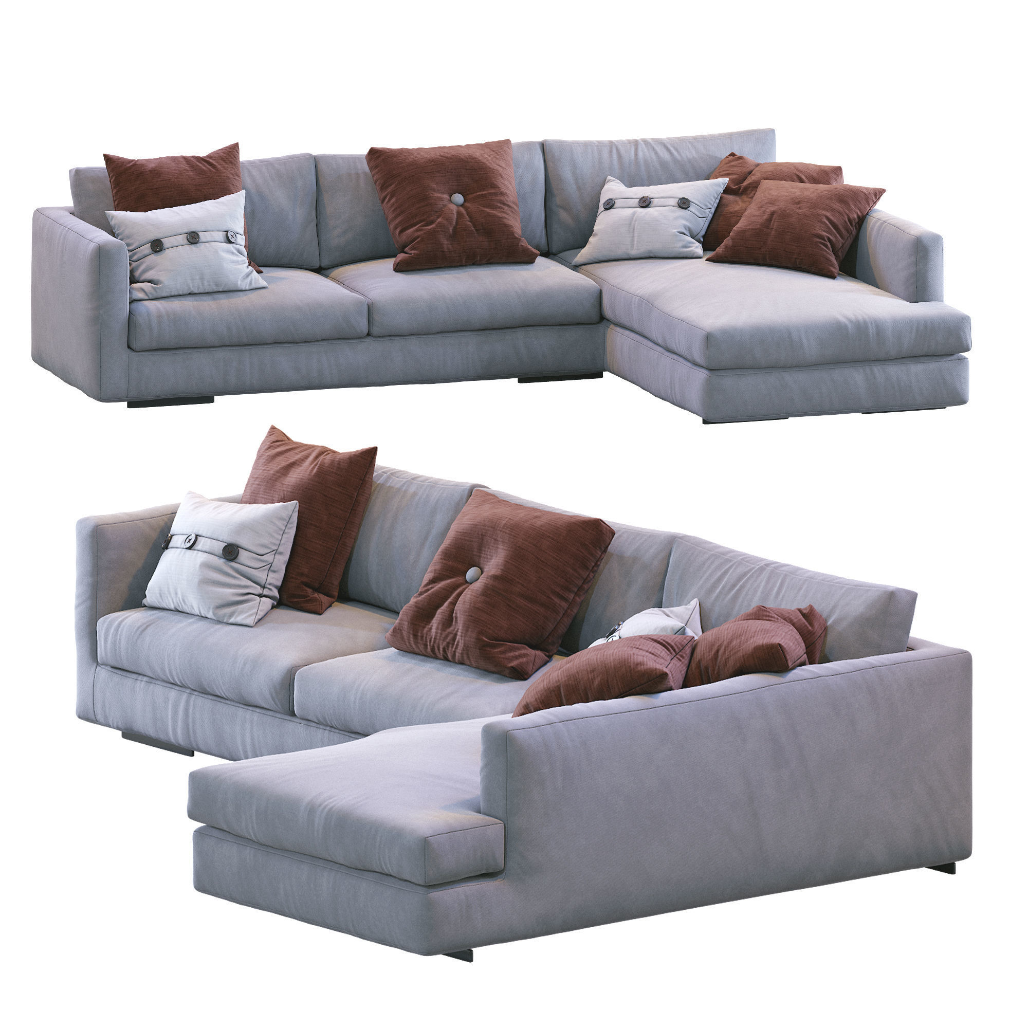 Flexform Sofa MAGNUM 3D model_19