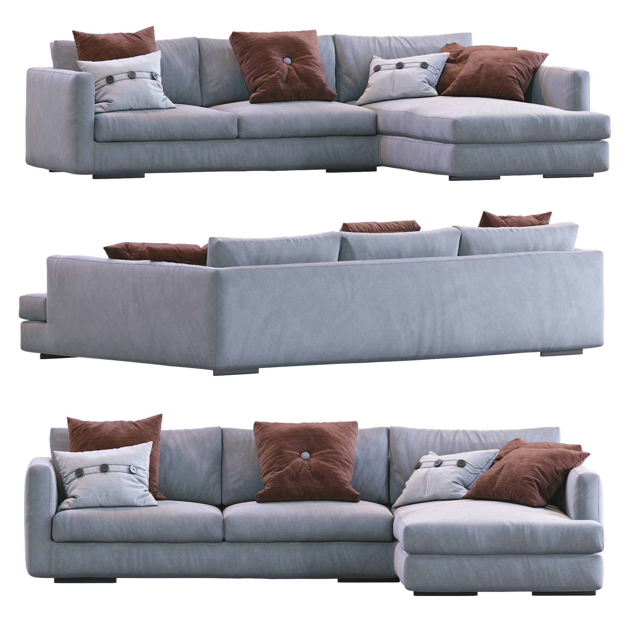 Flexform Sofa MAGNUM 3D model_16