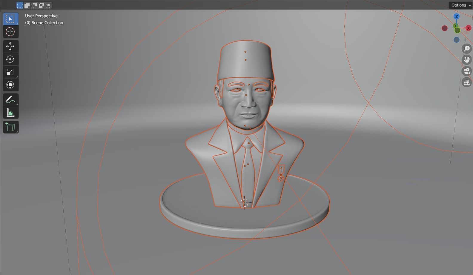 President Soeharto 3D model_12