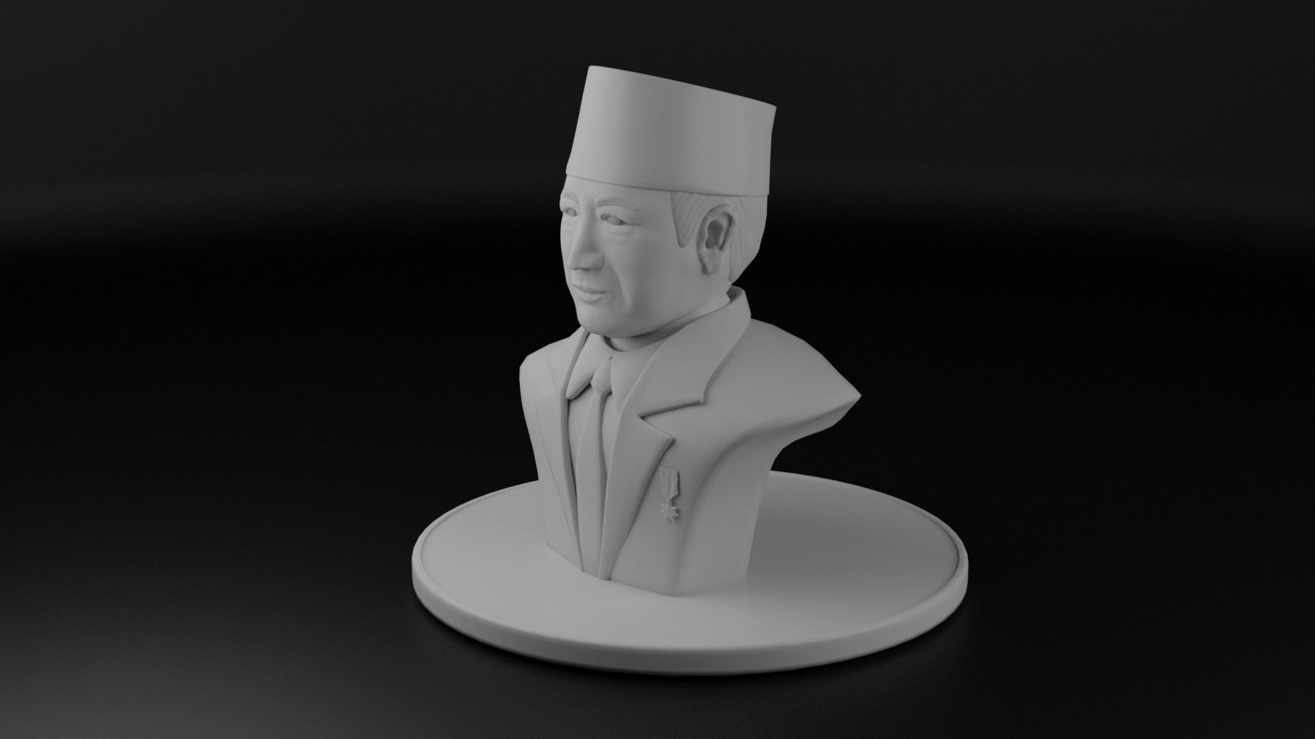 President Soeharto 3D model_6