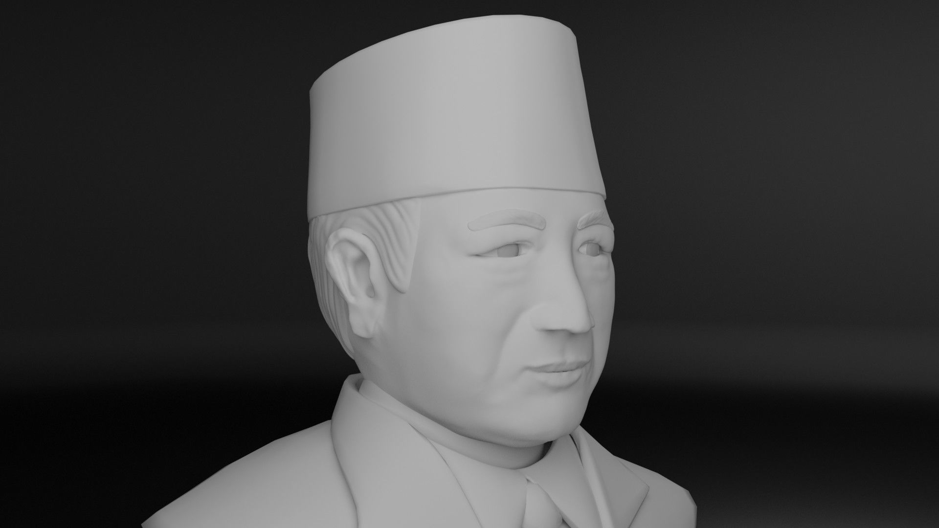 President Soeharto 3D model_9
