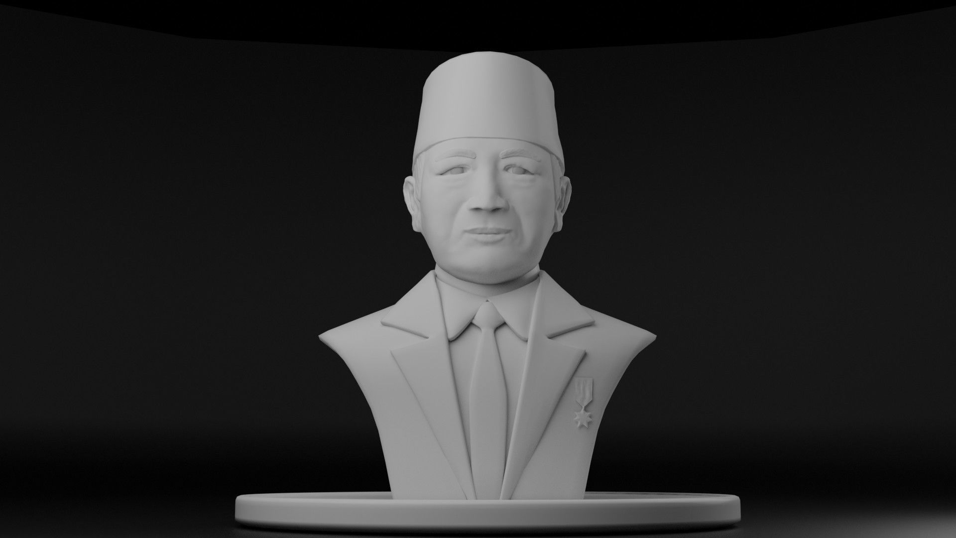 President Soeharto 3D model_10