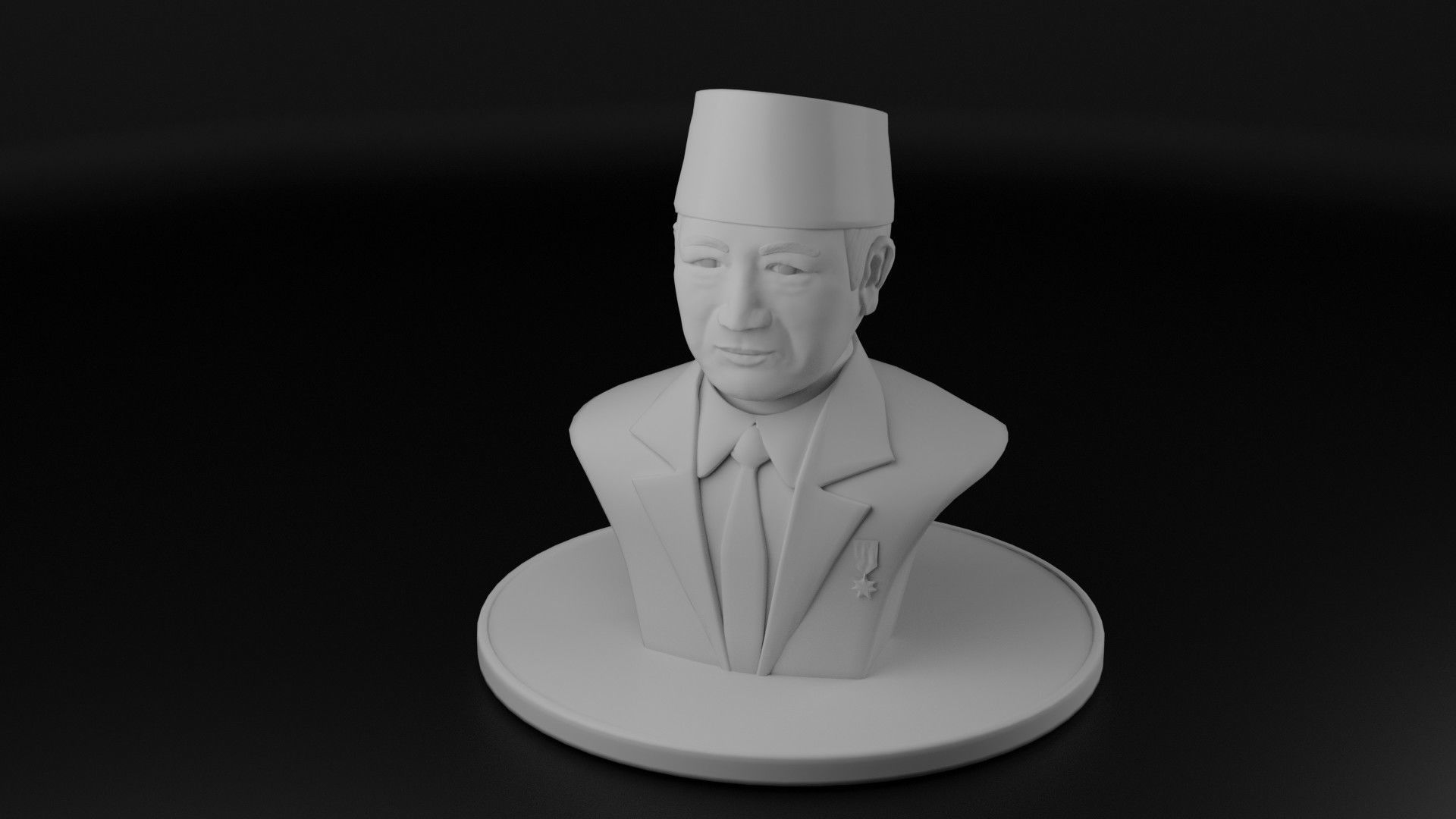 President Soeharto 3D model_7