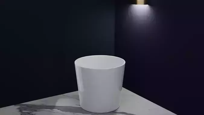 Ceramic White Pot 1