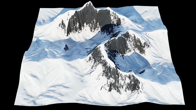 Snow Mountain 02 3D model