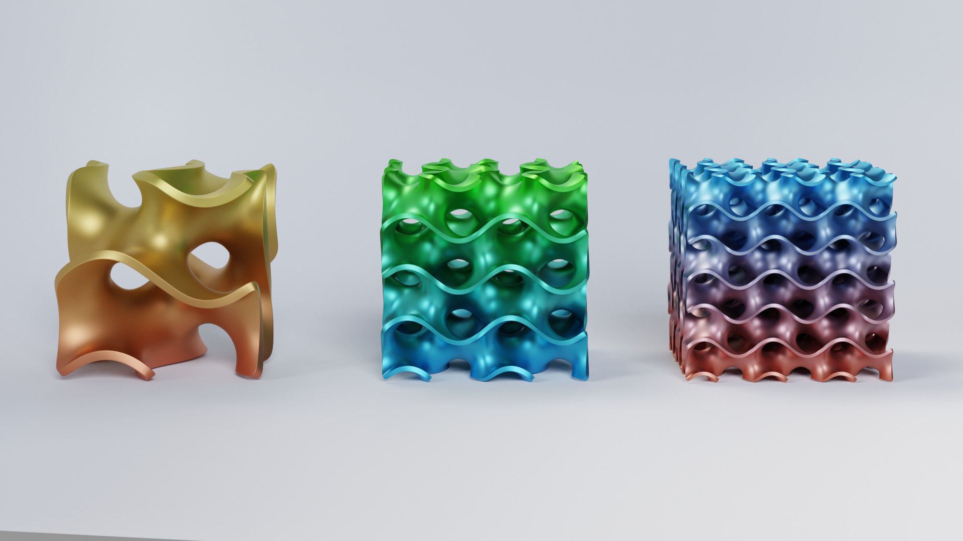 Abstract Shape Gyroid 3D print model_2