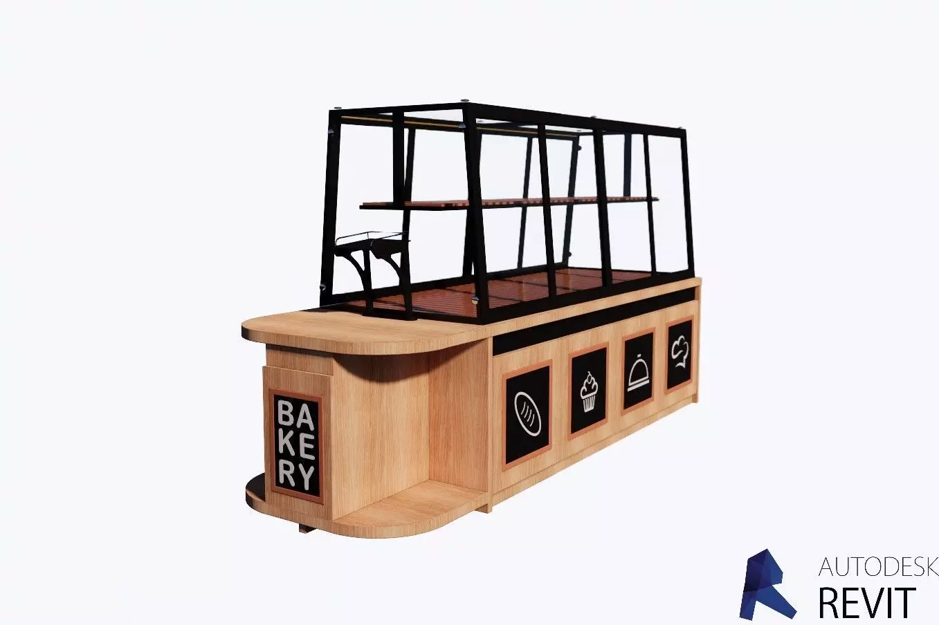 Grocery stand -Revit 2018- 3D model