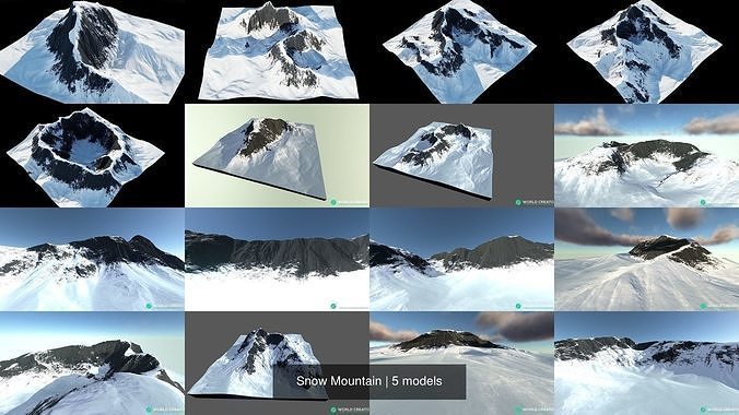 Snow Mountain 3D Model Collection