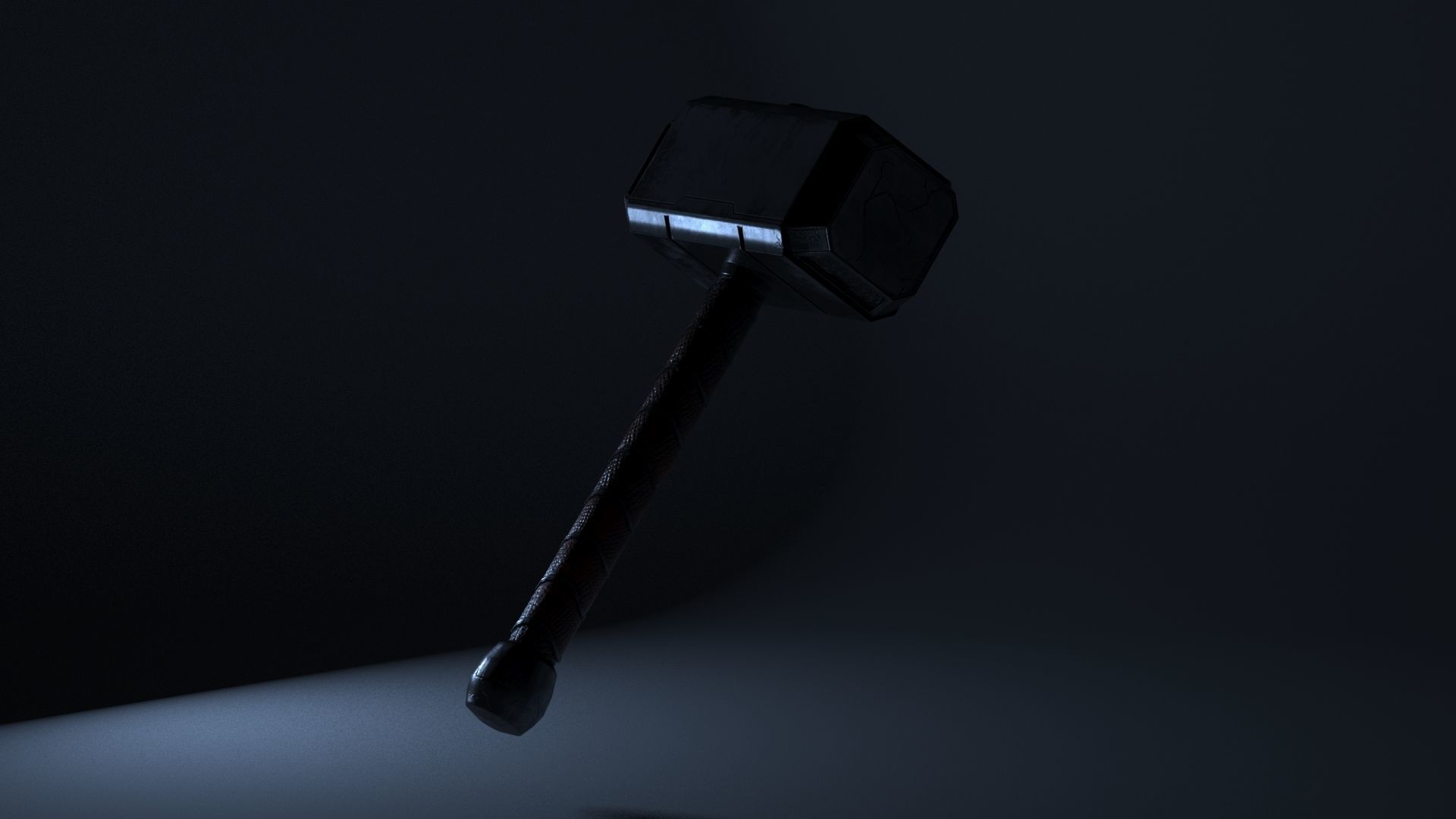 Hummer thor hammer Low-poly 3D model_5