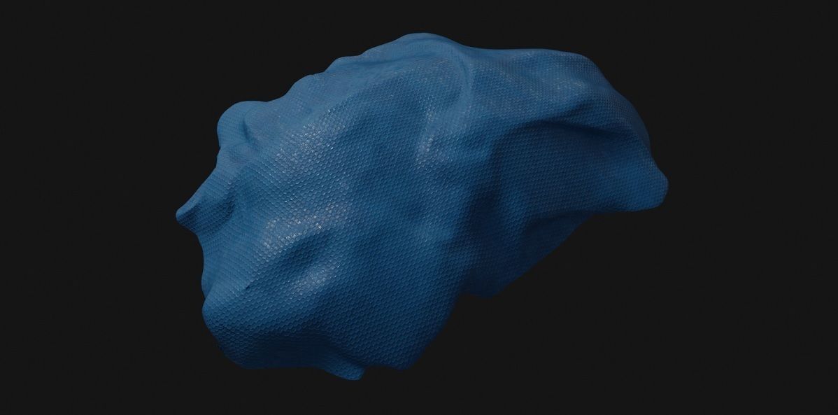 Tarpaulin 3D Model head Low-poly 3D model_1