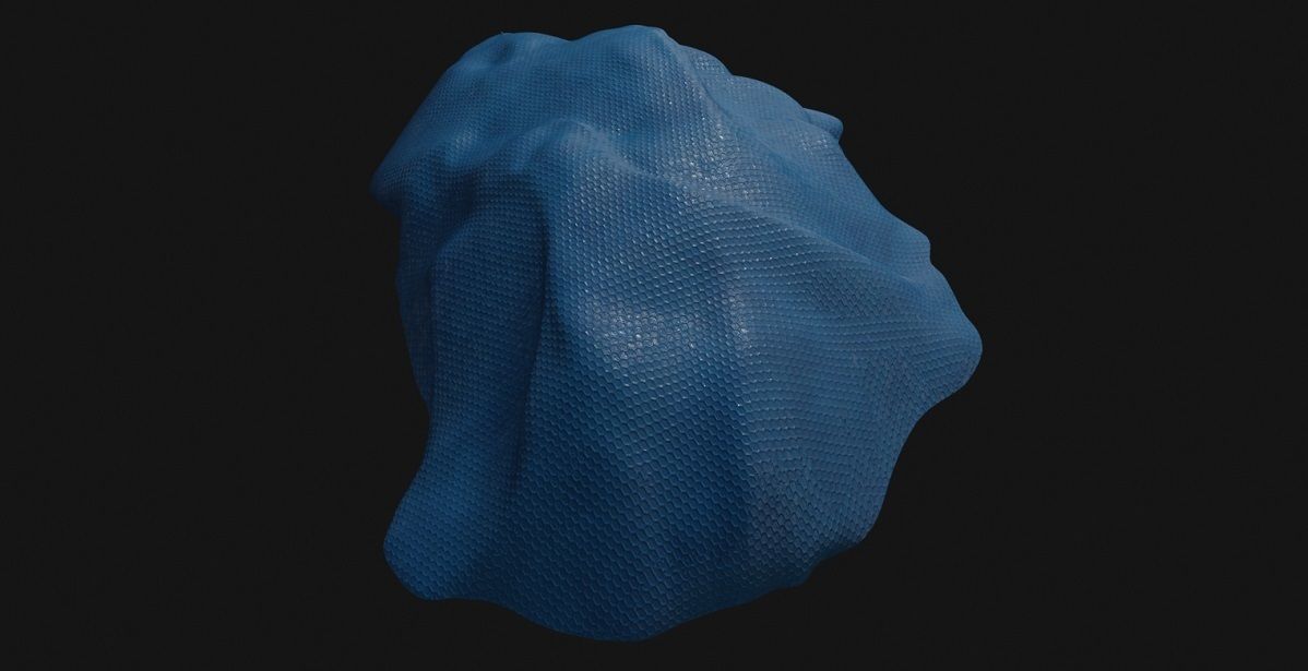 Tarpaulin 3D Model head Low-poly 3D model_3