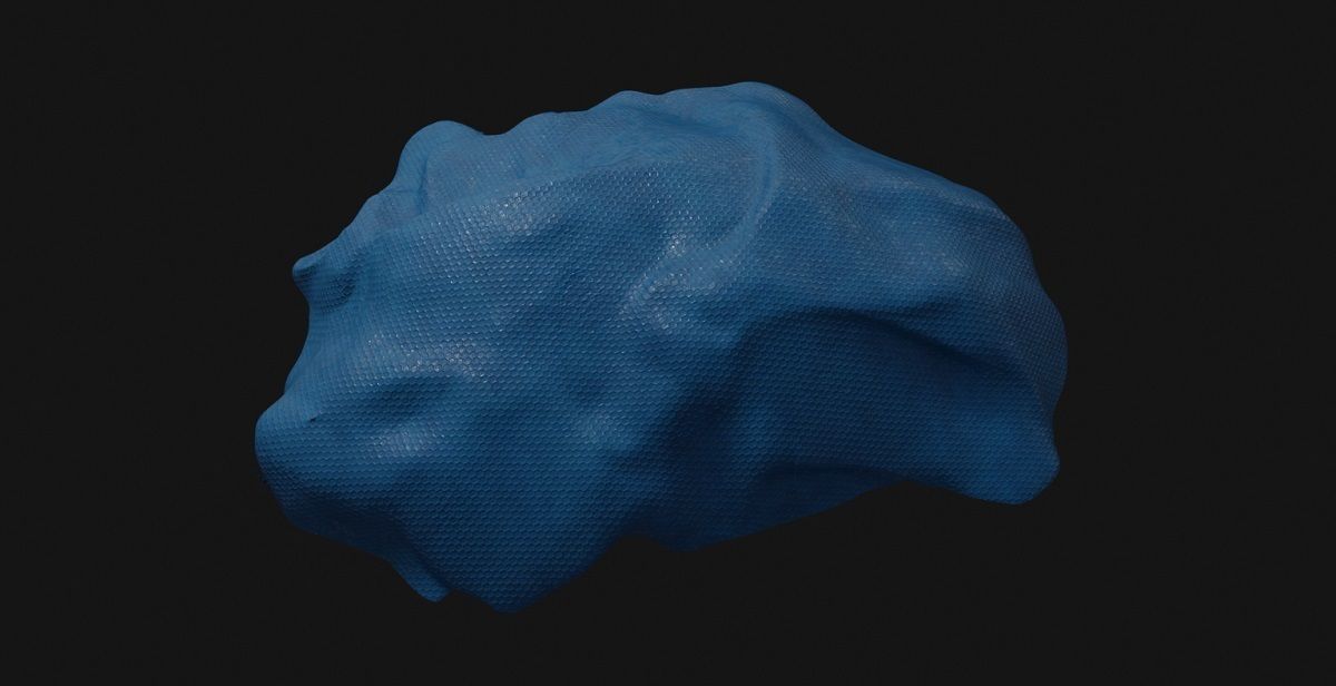 Tarpaulin 3D Model head Low-poly 3D model_4