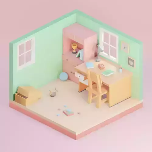 Kids Room includes lighting setup