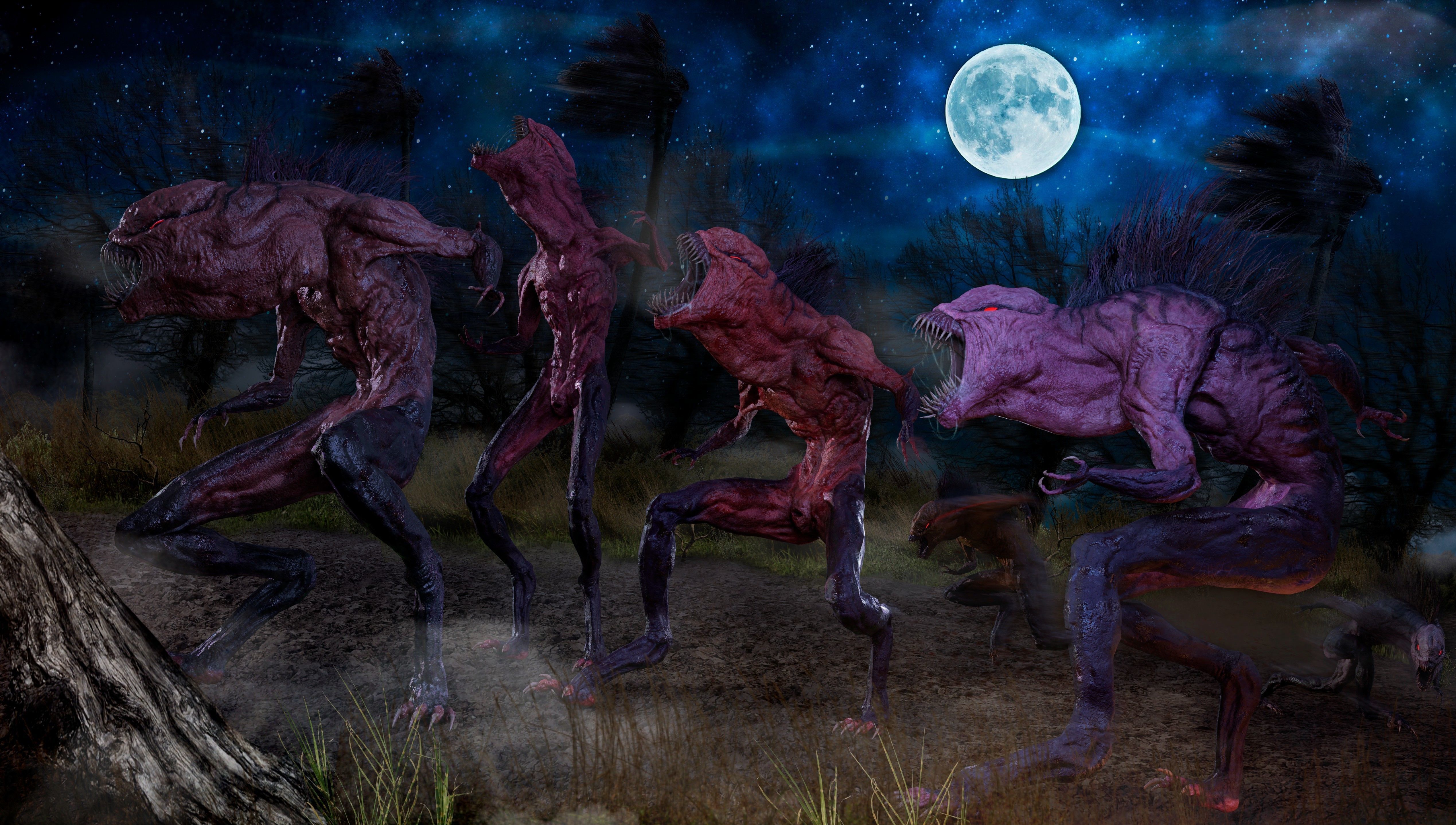 Grisly Ghoul  Low-poly 3D model_7