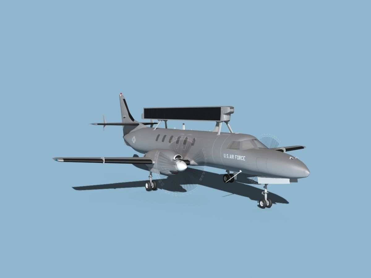 Swearingen RC-26 Condor V01 US Air Force 3D model_2