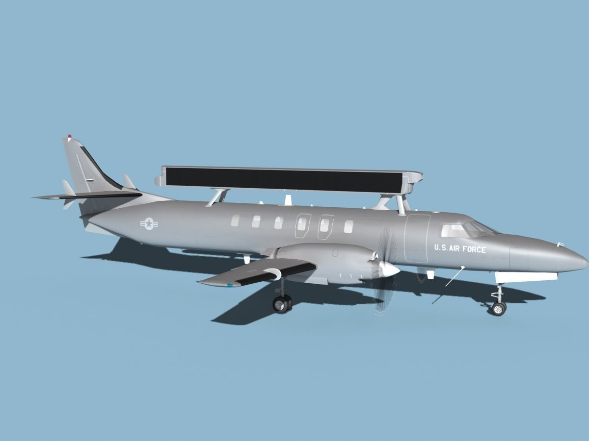 Swearingen RC-26 Condor V01 US Air Force 3D model_3