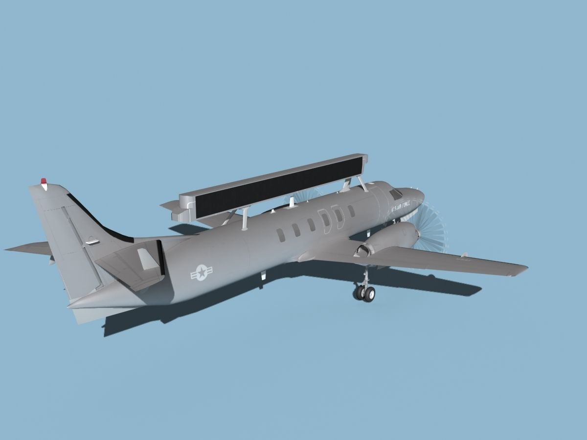 Swearingen RC-26 Condor V01 US Air Force 3D model_5