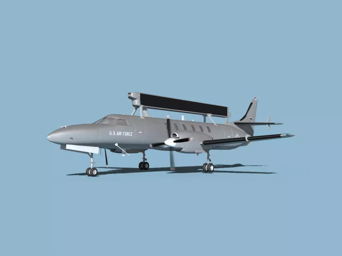Swearingen RC-26 Condor V01 US Air Force 3D model_0