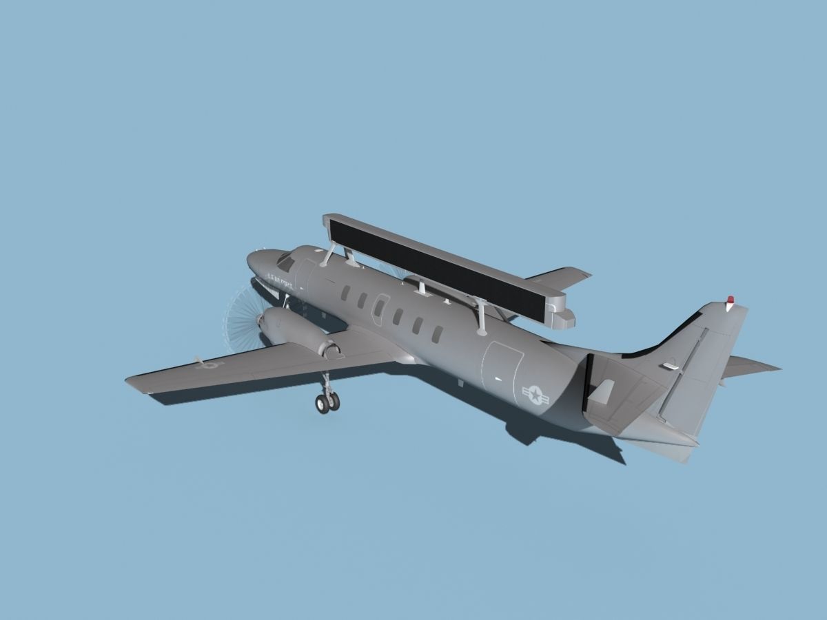 Swearingen RC-26 Condor V01 US Air Force 3D model_7