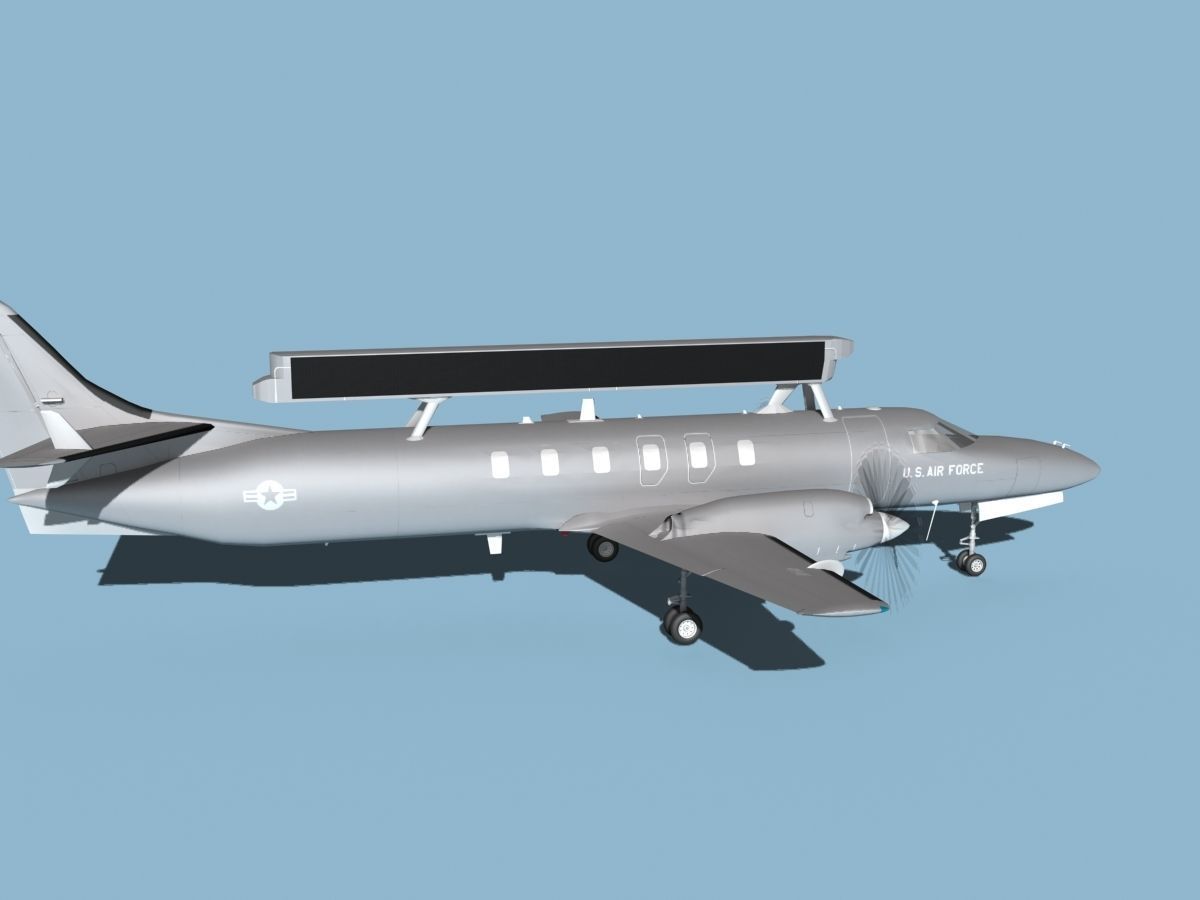 Swearingen RC-26 Condor V01 US Air Force 3D model_4