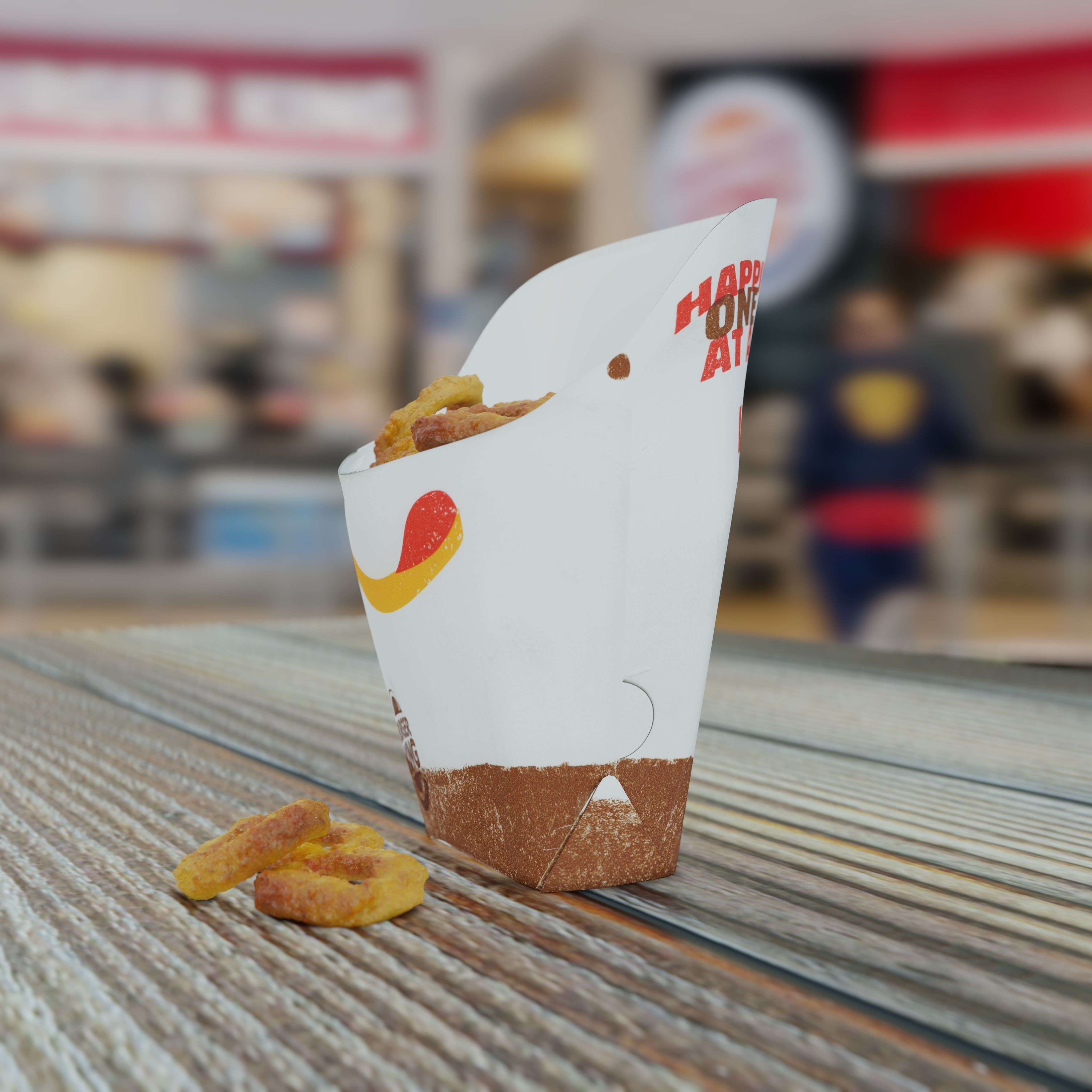 Burger King Onion Rings Photorealistic Low Poly PBR Low-poly 3D model_15