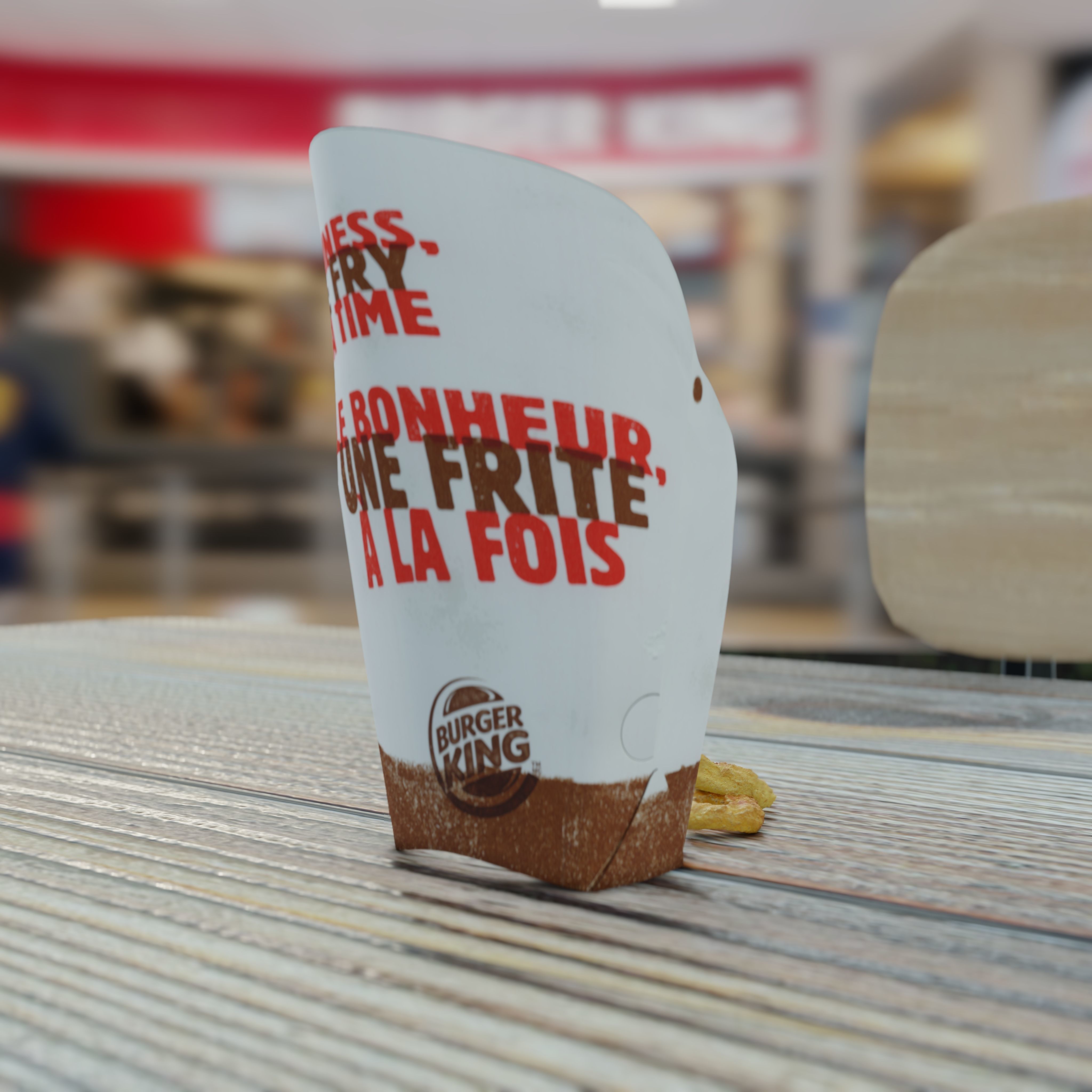 Burger King Onion Rings Photorealistic Low Poly PBR Low-poly 3D model_26