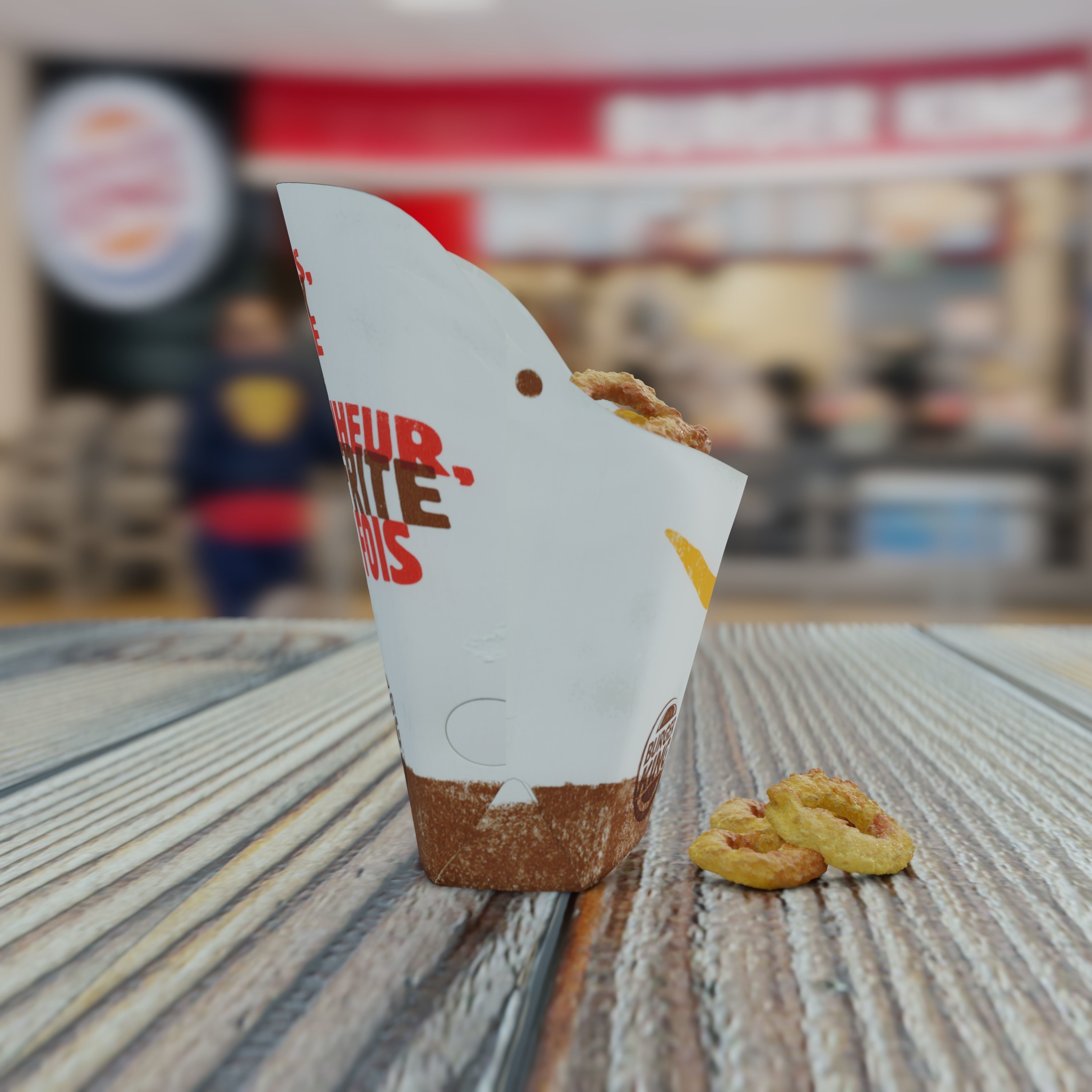 Burger King Onion Rings Photorealistic Low Poly PBR Low-poly 3D model_30