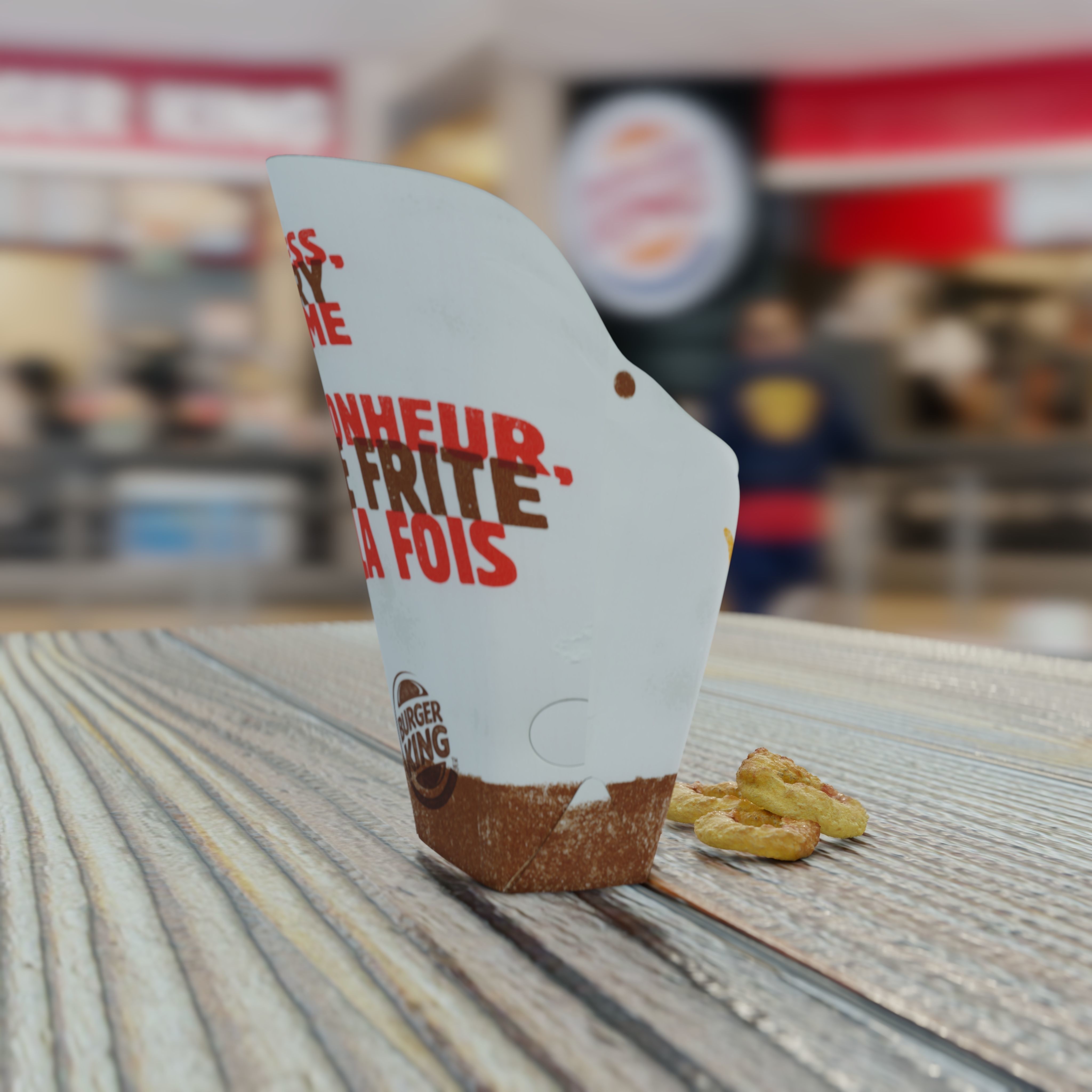 Burger King Onion Rings Photorealistic Low Poly PBR Low-poly 3D model_28