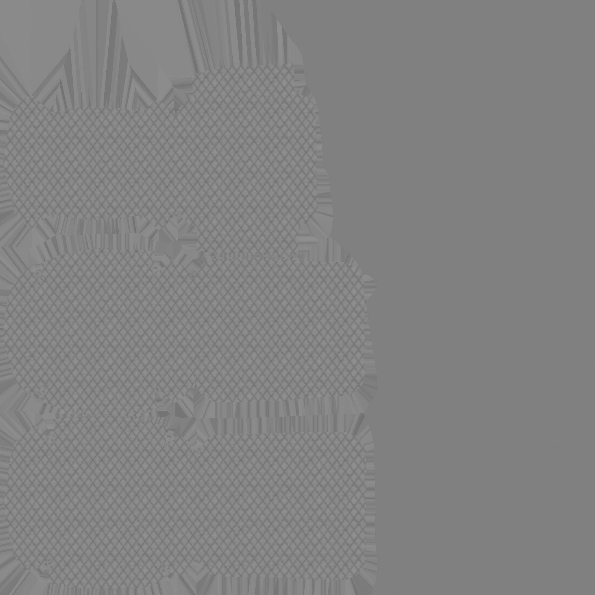 Brown Leather Armchair - Furniture Interior Design Low-poly 3D model_11