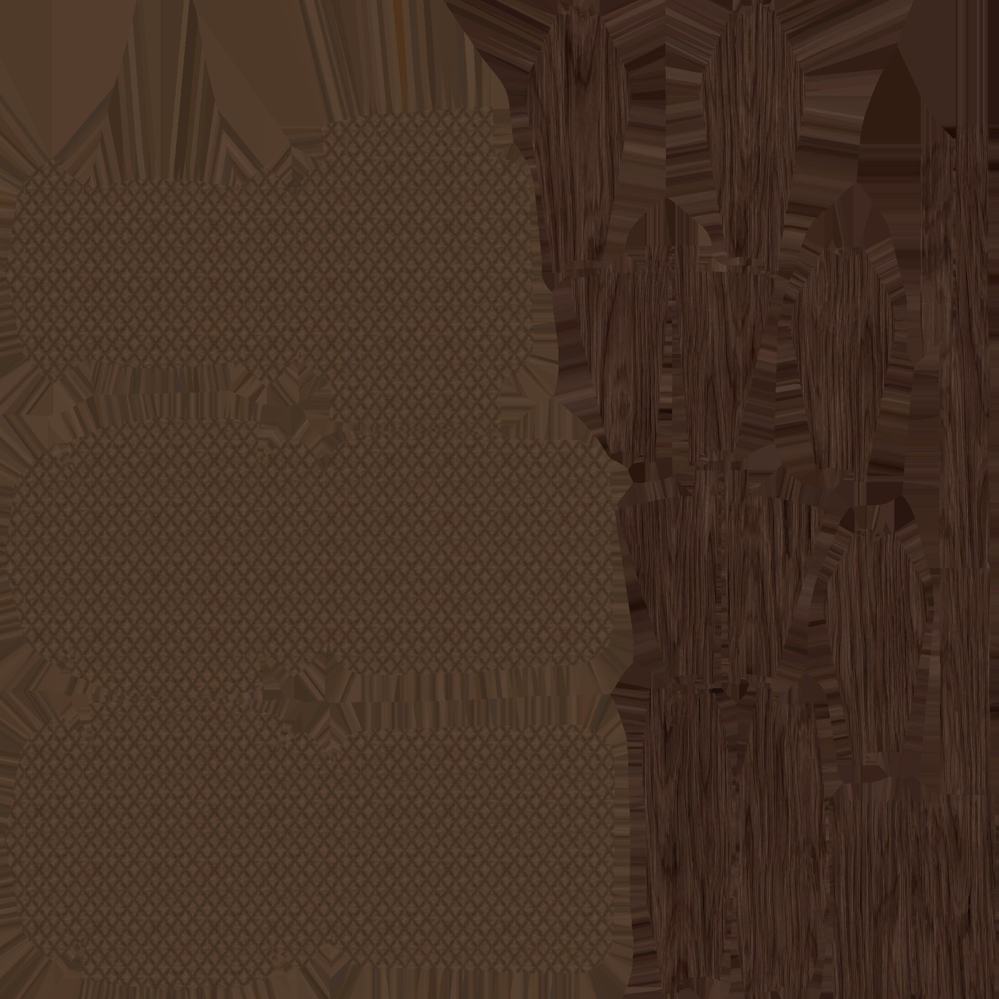 Brown Leather Armchair - Furniture Interior Design Low-poly 3D model_14