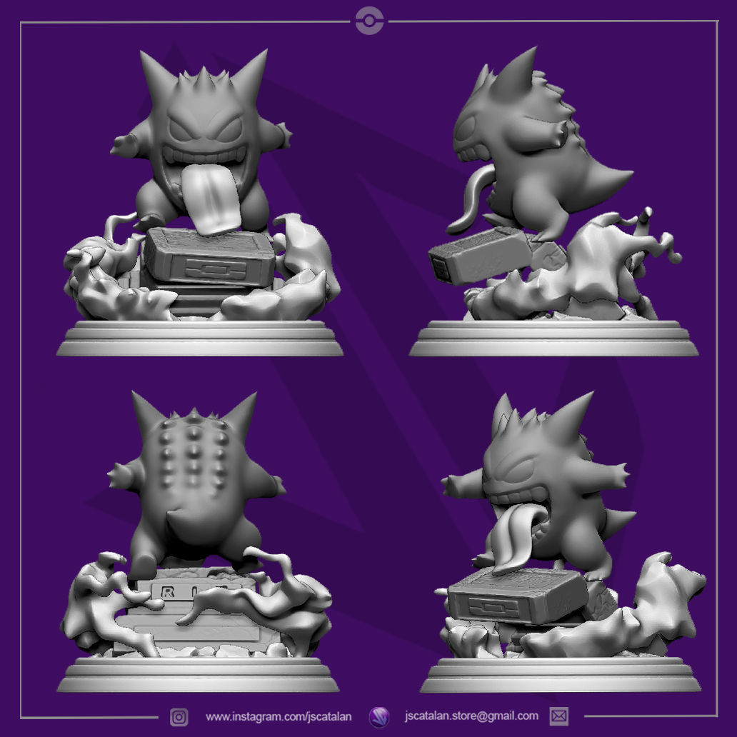 Gengar Gravekeeper 3D print model_1