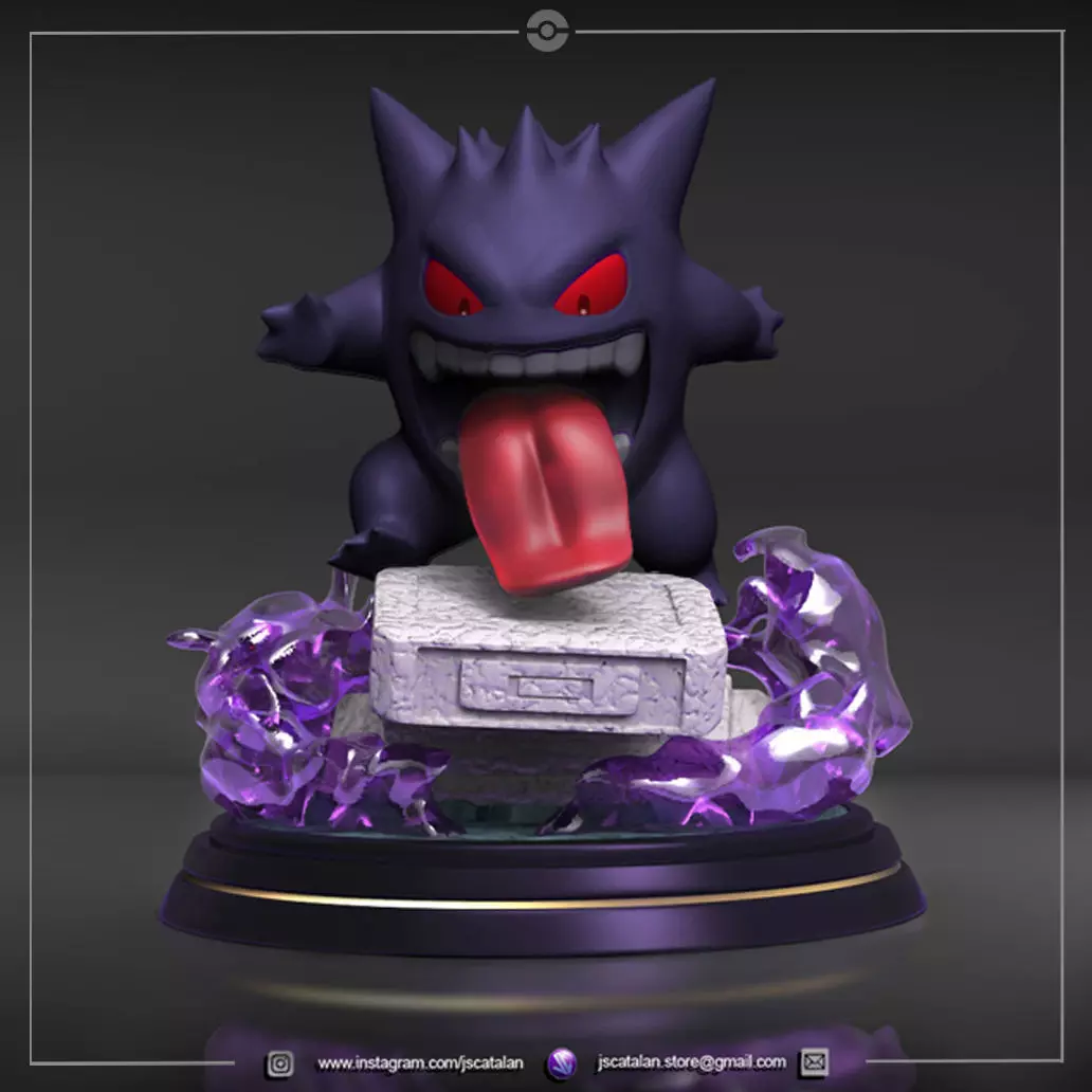 Gengar Gravekeeper 3D print model_0