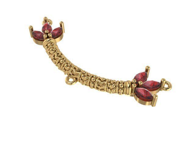 pendant Flower 3D print model_5