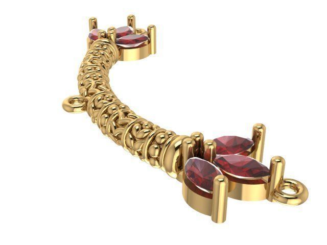 pendant Flower 3D print model_6