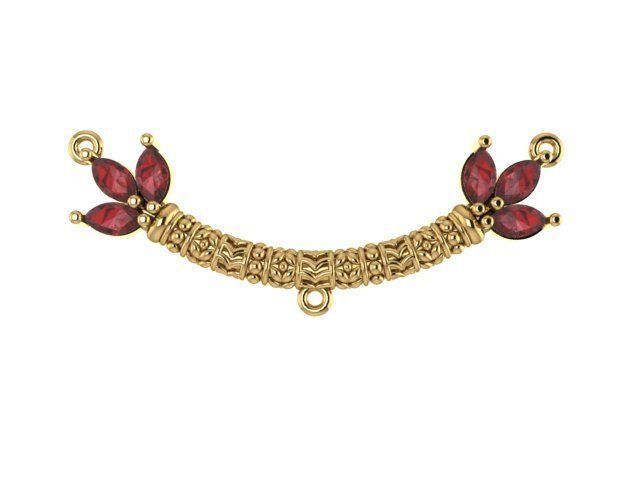 pendant Flower 3D print model_12