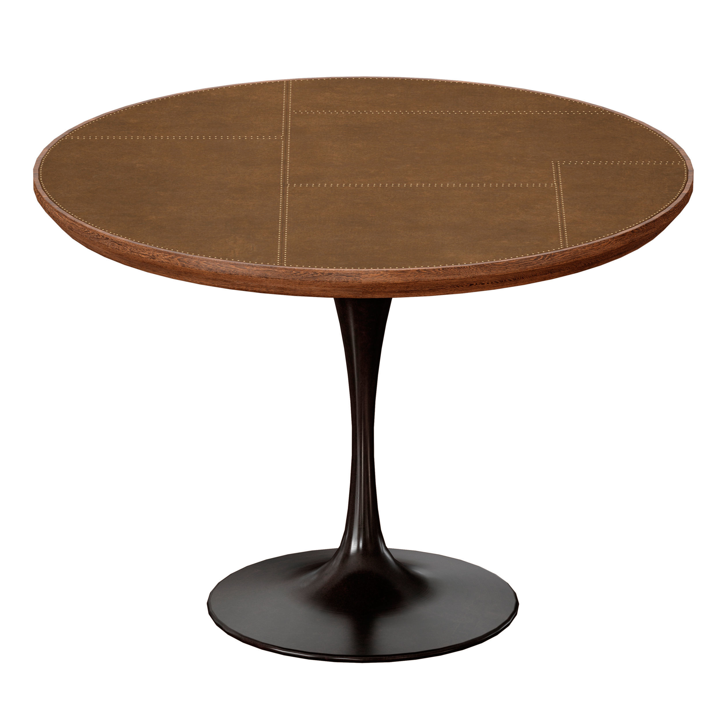 Penn Patchwork Bronze 42 Pedestal Base Dining Table 3D model_5