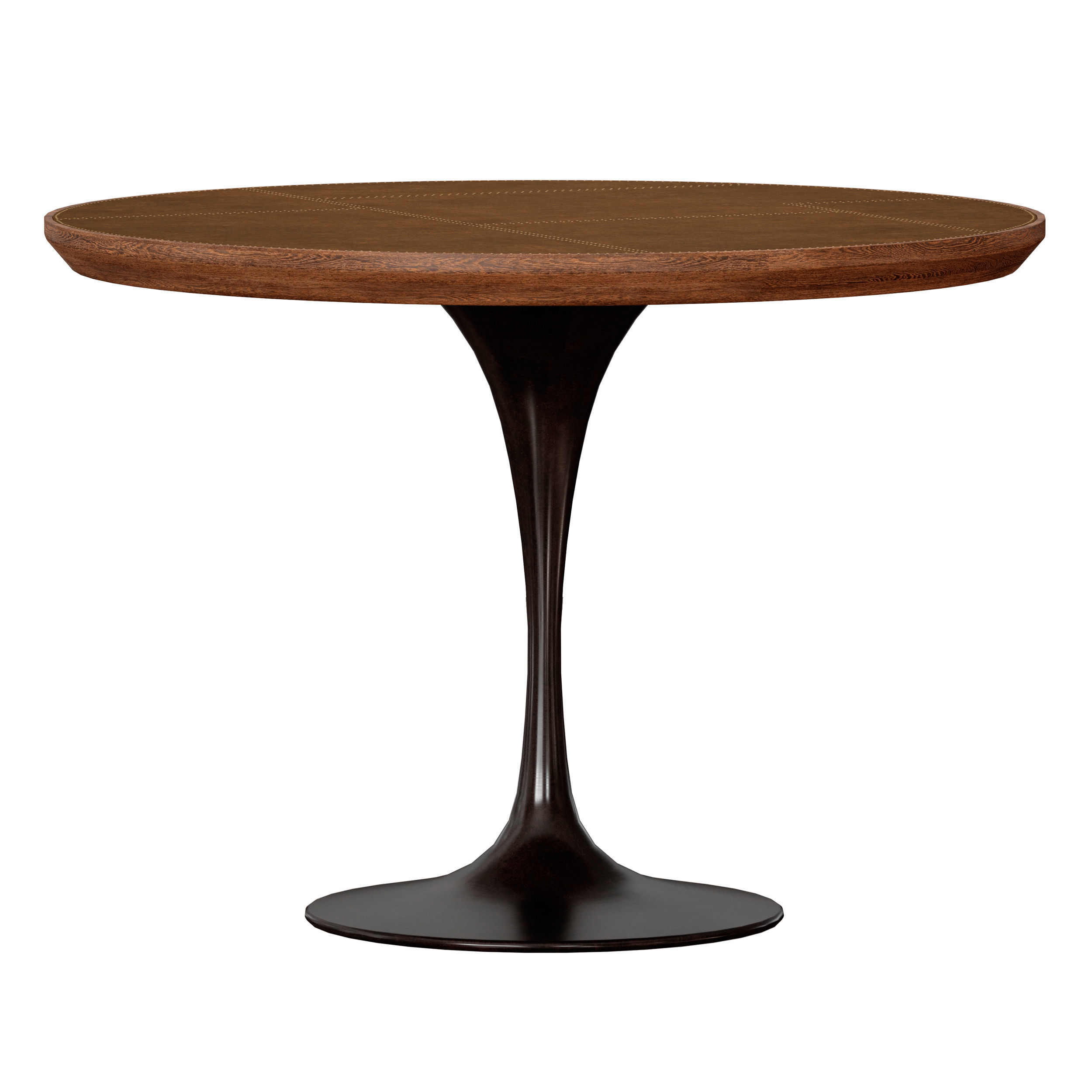 Penn Patchwork Bronze 42 Pedestal Base Dining Table 3D model_1