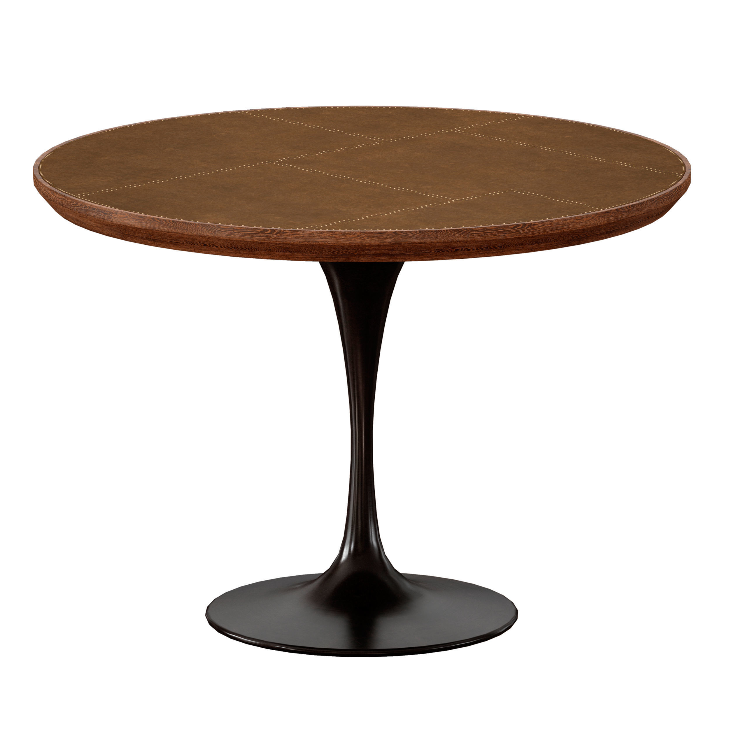 Penn Patchwork Bronze 42 Pedestal Base Dining Table 3D model_6