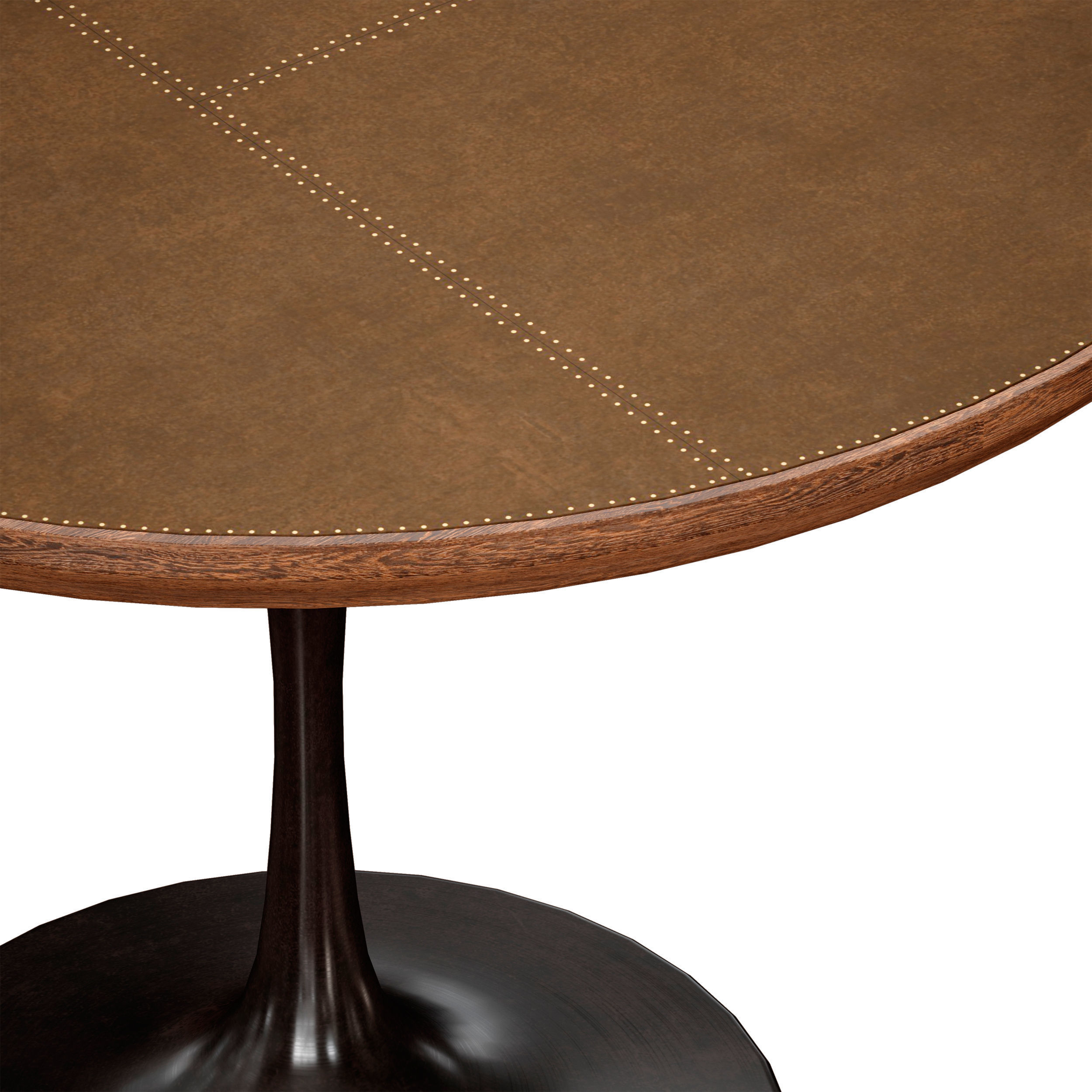 Penn Patchwork Bronze 42 Pedestal Base Dining Table 3D model_8