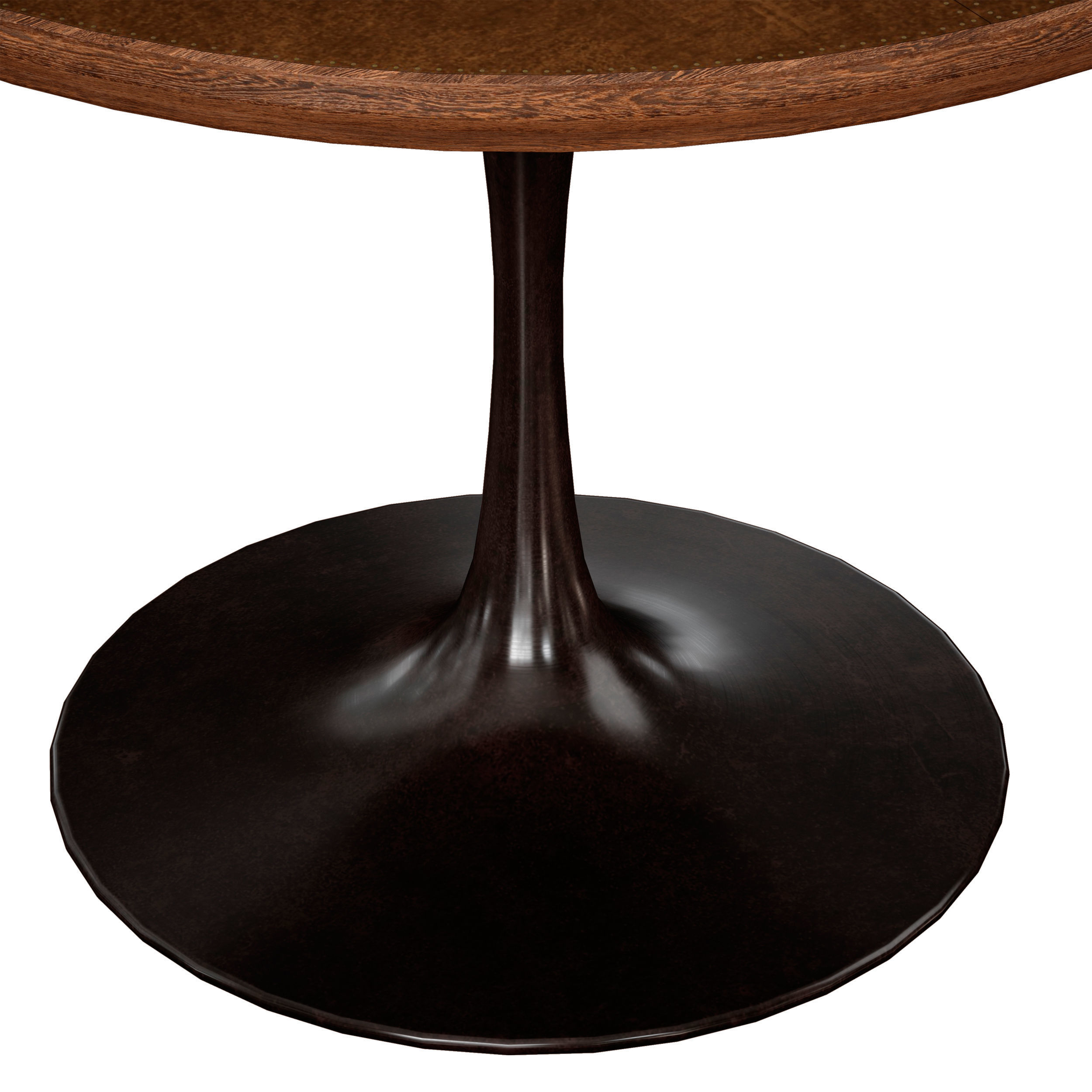 Penn Patchwork Bronze 42 Pedestal Base Dining Table 3D model_9