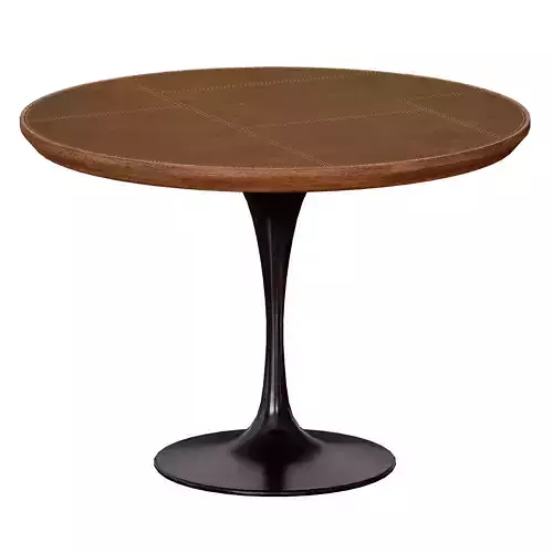 Penn Patchwork Bronze 42 Pedestal Base Dining Table 3D model