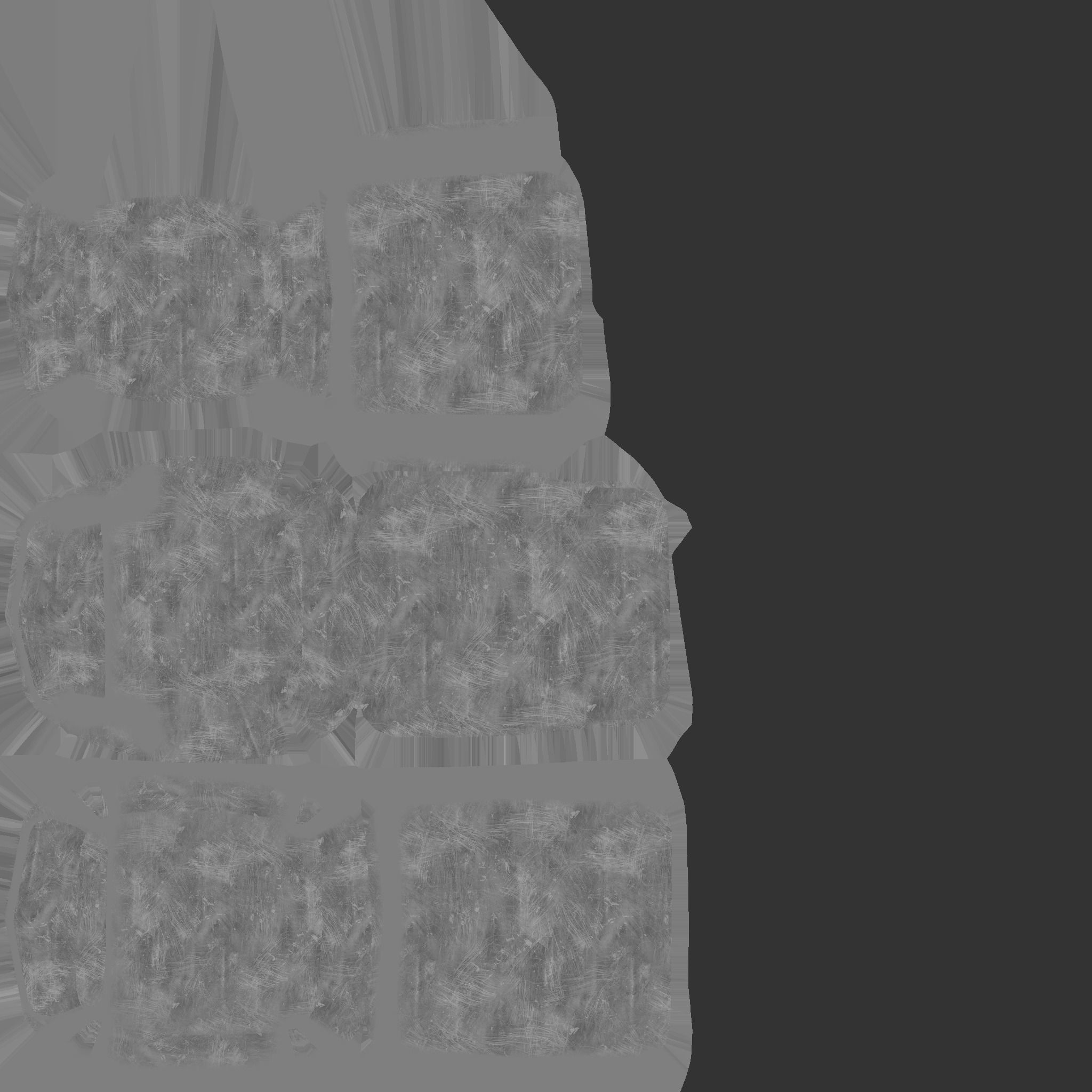 Black Aluminum Armchair - Furniture Interior Design Low-poly 3D model_15