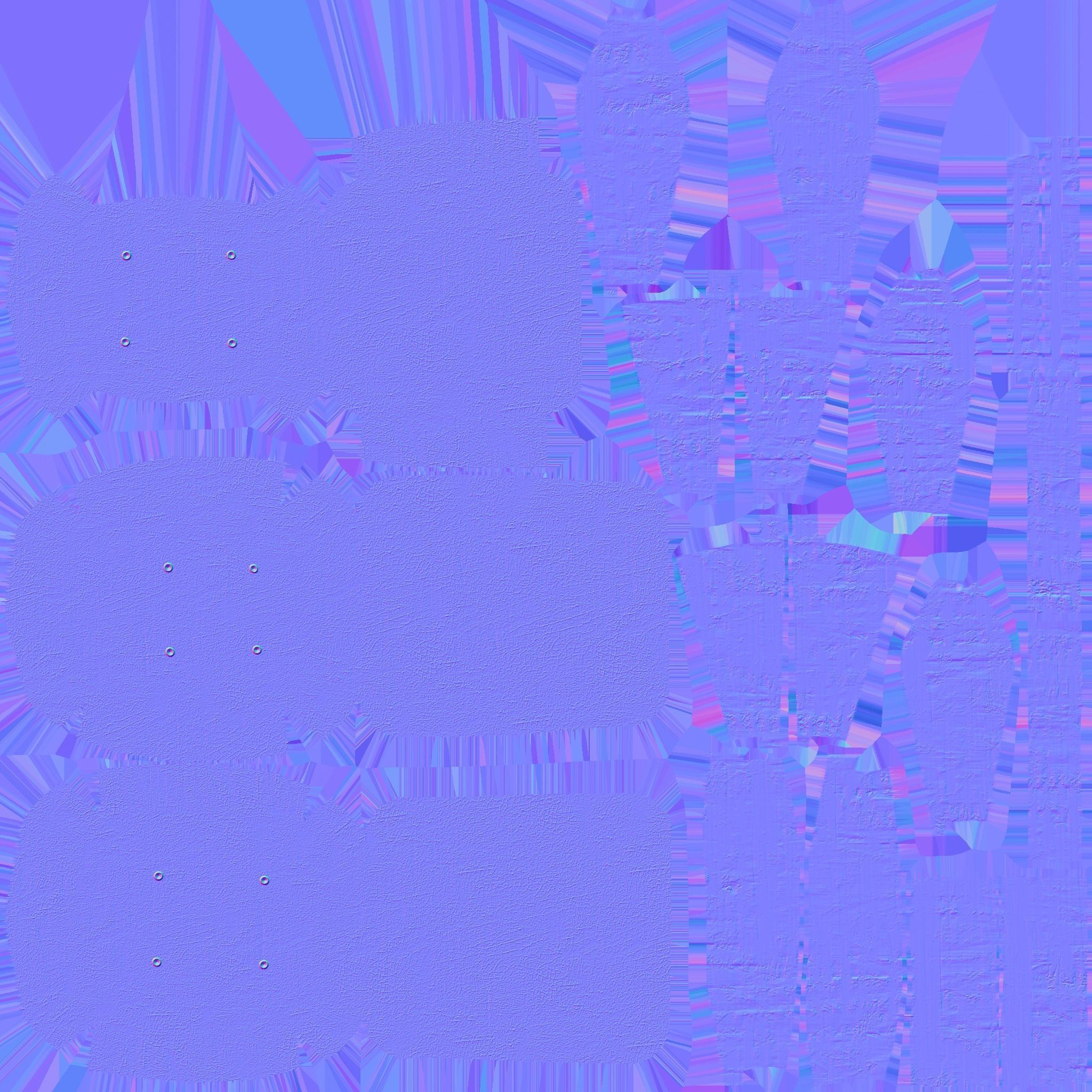 Rust Leather Armchair - Furniture Interior Design Low-poly 3D model_14