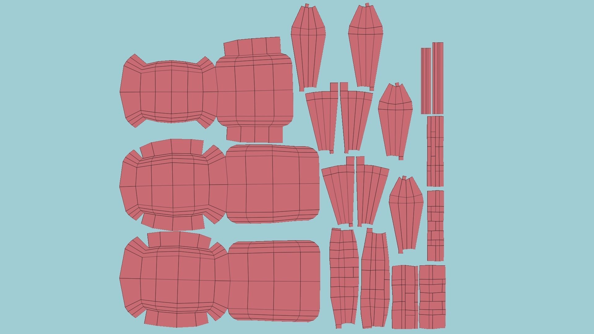 Black Wood Armchair - Furniture Interior Design Low-poly 3D model_8