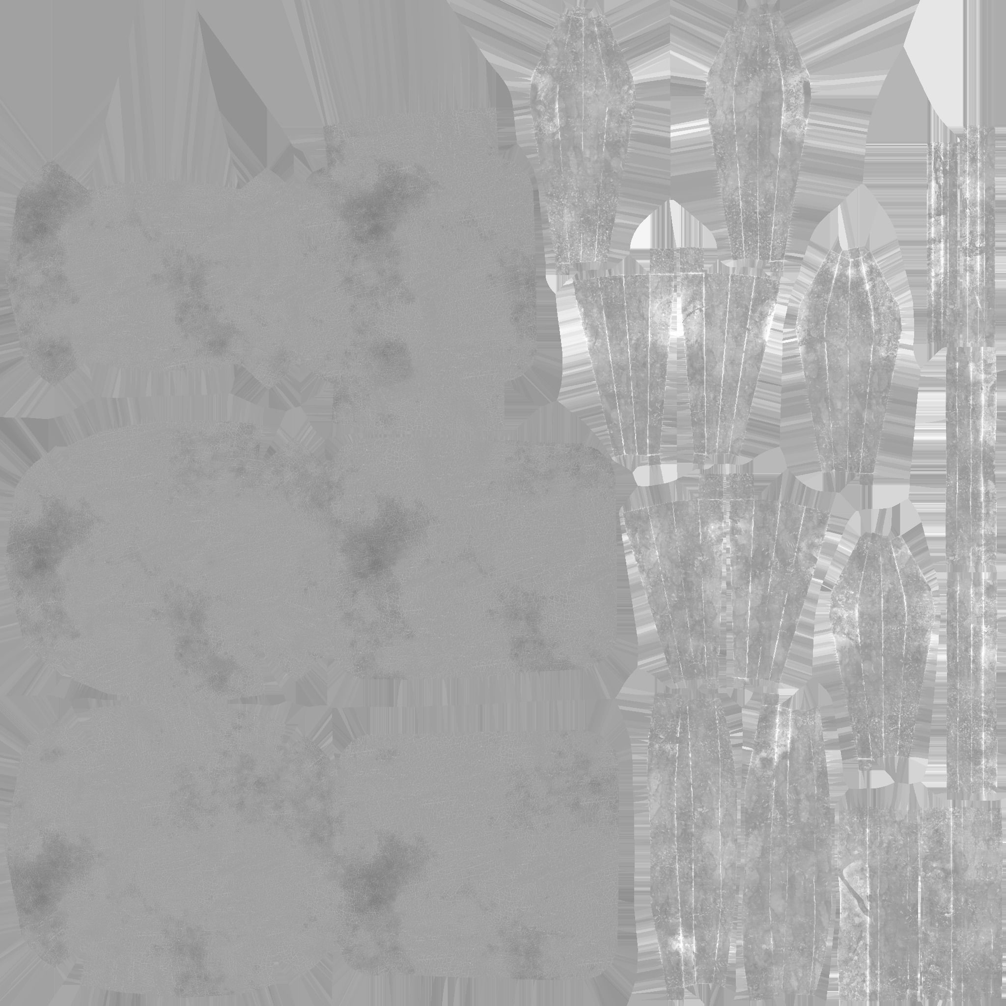 White Blue Armchair - Furniture Interior Design Low-poly 3D model_15