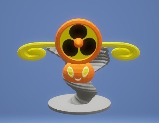 Pokemon Rotom Fan 3D Model 50 mm 3D print model_4