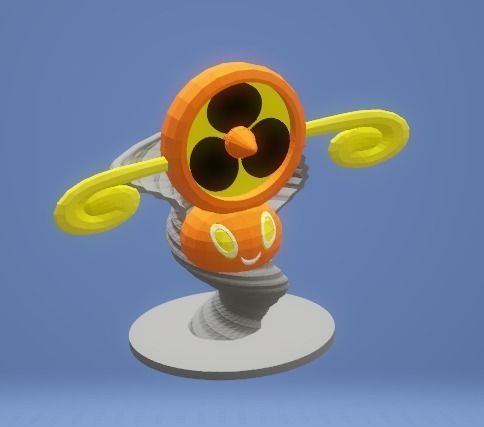 Pokemon Rotom Fan 3D Model 50 mm 3D print model_6