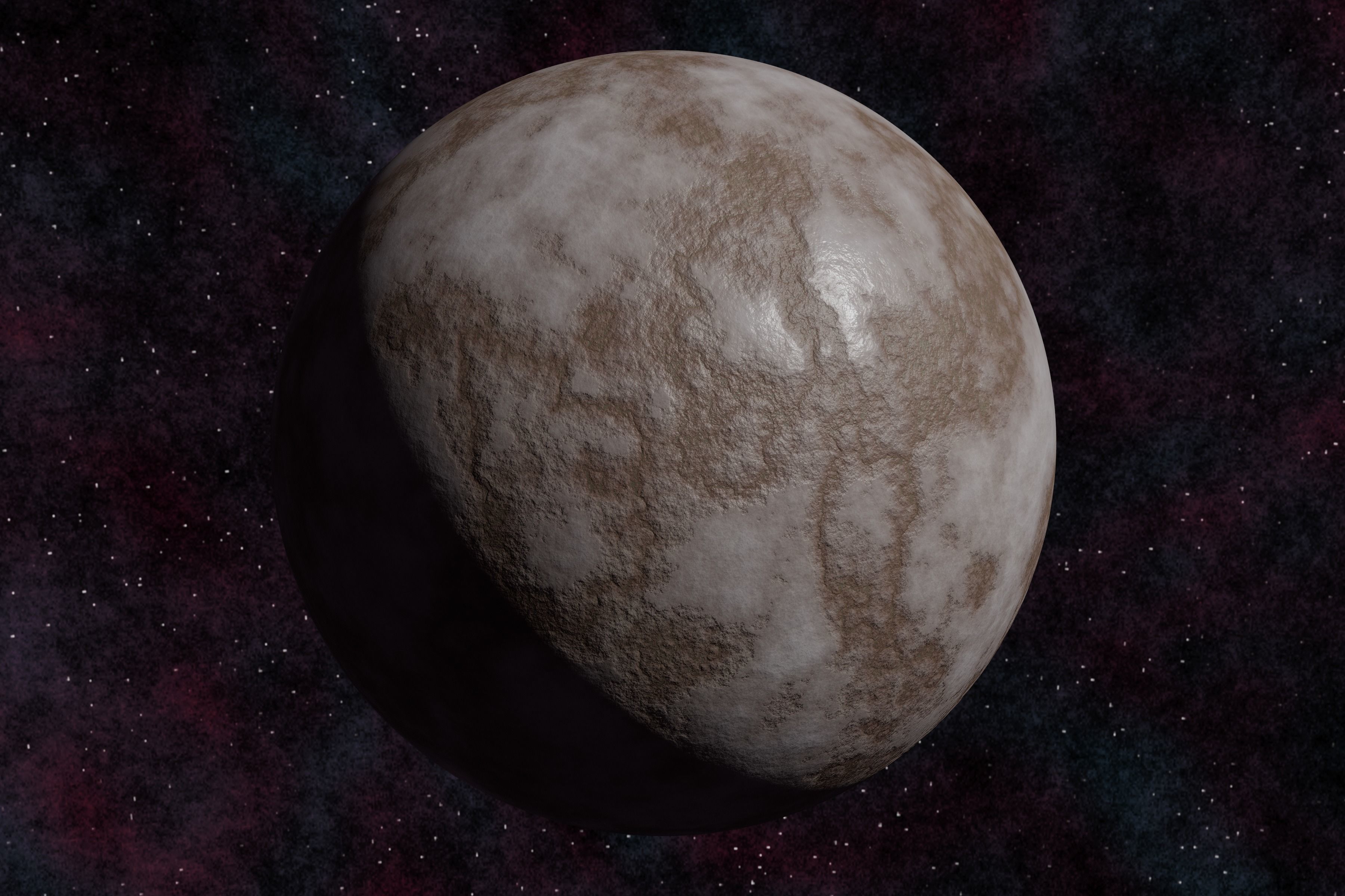 Ice planet 009-alfa Low-poly 3D model_1