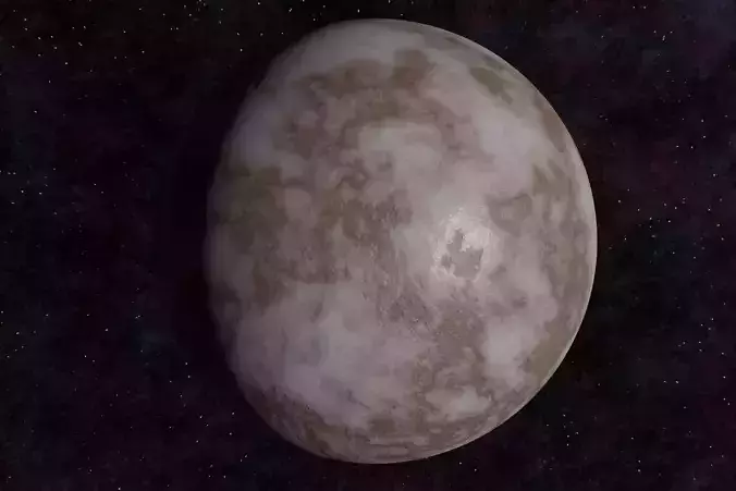 Ice planet 009-alfa Low-poly 3D model